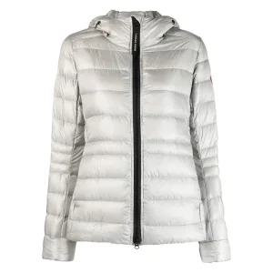 23FW 캐나다구스   여성 사이프레스 후드 집업 숏패딩 실버 2242W 200 STK