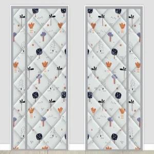 방풍 커튼 방한 현관 바람막이 외풍차단 커텐 우풍 난방 누빔 패딩 거실