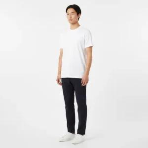 MJS056A  센터 백 스트라이프 피케 릴핏 반팔