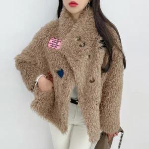 금찌 스킵 양털 뽀글이 자켓 JK7604