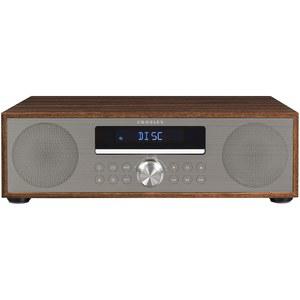 크로슬리 CR3501A-WA 플릿우드 블루투스 FM 시계 라디오 및 CD 플레이어, 호두