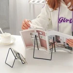 (블랙 스몰) 철제 접시 사진 그림 진열 랙 전시 거치 이잴 철제 미니이젤