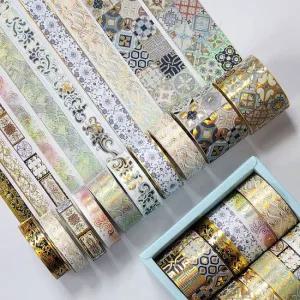 다이어리꾸미기 금장 마스킹 테이프 10종 세트 다이어리데코