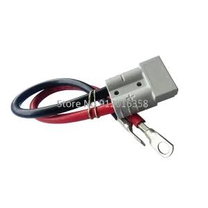 30CM 6AWG PVC 120A M8 링 전원 커넥터 이중 극 지게차 전도성 충전기 배터리 앤더슨 스타일 전원
