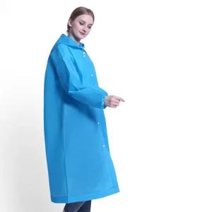 판초우의 EVA 레인코트 고급 우비 다회용 소매밴딩 우비 장마비옷 우의