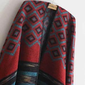 6색 숄 안감 악세사리 블랭킷 겨울 패턴