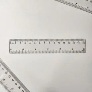 15cm 플라스틱 자 자 플라스틱 투명 인치자 학생 학원 학교 학용품 사무실 제도용 초등생