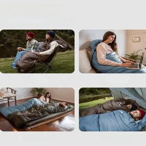 5 봉투 가을 스타일 봄 계절 온도 등산장비 캠핑을위한 침낭 야외 경량