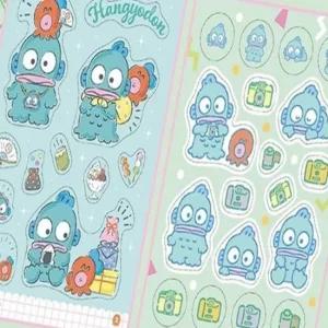 물고기 캐릭터 스티커북 팬시 핸드폰 노트북꾸미기