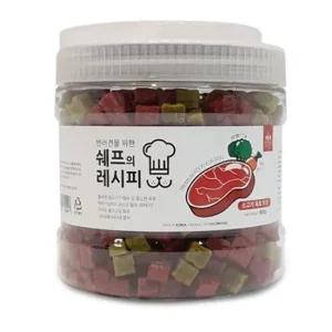 대용량 강아지 훈련 노즈워크 간식 소고기트릿 800g