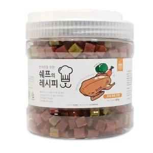 대용량 강아지 훈련 노즈워크 간식 오리고기트릿 800g