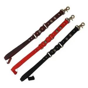 강아지 핸들러 가죽 산책 외출 훈련 목걸이 개줄