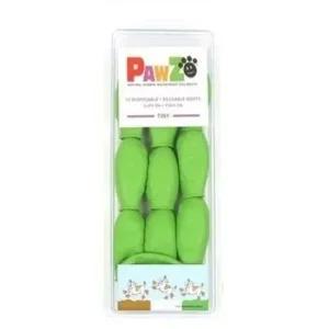 강아지 라텍스 신발 연두 Tiny 12개입 재사용 방수