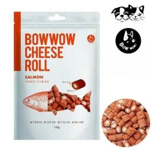 애완간식 바우와우 치즈롤 (연어맛) 120g (강아지 간식)