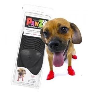 강아지방수신발 강아지 라텍스 신발 블랙 S 12개입 재사용 방수 산책