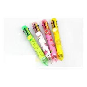 과일 컬러 8색 볼펜 칼라펜 세트 필기구 랜덤발송