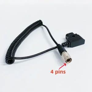 DTAP - Hirose 4핀 사운드 장치용 직각 엘보 플러그 688 633 줌 F8 전원 케이블 ZAXCOM 케이블