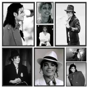 가수블랙 마이클 캔버스 초상화 장식 포스터 수집품 벽 화이트 Gi 잭슨 홈 댄서 클래식 페인팅유명한