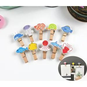 1P 물고기 인테리어 학교 나무집게 사진 이벤트