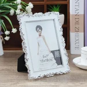 인테리어액자 포토액자 로즈 탁상용 엔틱 사진액자(5x7)