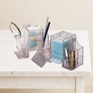 화장품 화장대 보관함 다용도 소품정리선반 투명