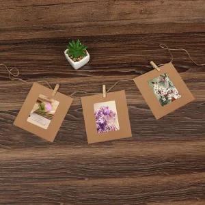 걸이식액자 페이퍼프레임 걸이형액자 포토가랜드 종이액자(2x3) 나무집게