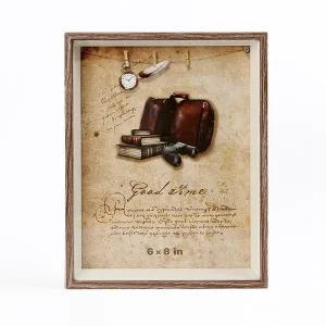 사진액자 액자(6x8) 포토액자 우드프레임 솔리드 사진 6x8액자 탁상