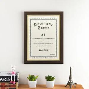 A4액자 사진액자 졸업장 A4 다크브라운 상장액자
