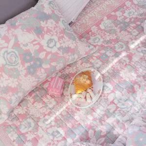 슈퍼싱글 SS 카페트겸 침대패드 해피니 코트니 극세사 (핑크) 패드 착번