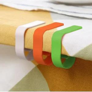 보 고정 테이블 술집 클립 캠핑 식탁보 4P 식당