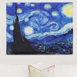 고흐 벽장식 패브릭 포스터 그림 별이빛나는밤에 S 벽장식 인테리어장식 가림천 테피스트리 인테리어액자