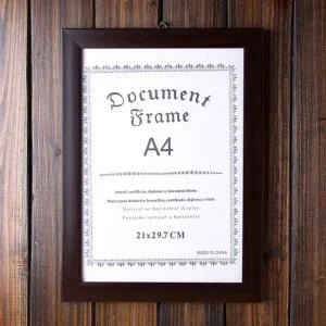 졸업장 A4 액자 상장액자 사진 벽걸이 허가증 슬림 A4액자