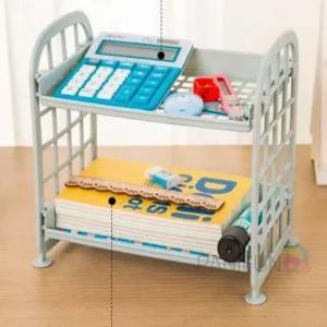 사무실책상정리 조립식 퍼니 2단선반 화장대위선반 플라스틱미니선반