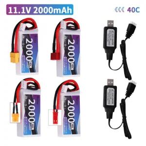 헬리콥터 2000mAh RC소품 충전식 111V 플러그 비행기 업그드 용 WLtoys 자동차 V950