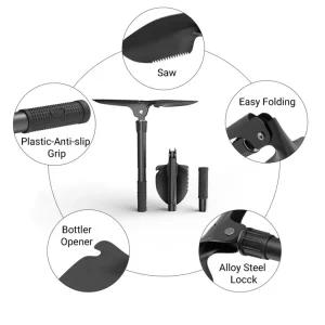 뛰어난 생존/에 다기능/휴대용 삽내구성이 적합 원예공구 접이식/안전한 탄소강으로