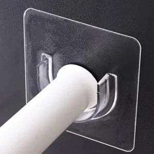 무타공 미니 브라켓 1세트 압축봉 스티커 소켓