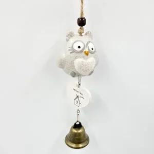 풍경종 도자기 부엉이