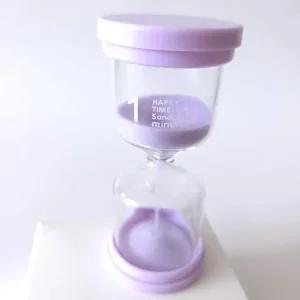 미니 파스텔 퍼플 모래시계 1분