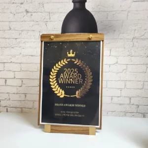 세로형 액자 프레임 아크릴 A4 우드 스탠드