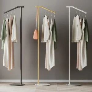 의류수납 철제행거 인테리어 가정용 스탠드 옷걸이 옷가게