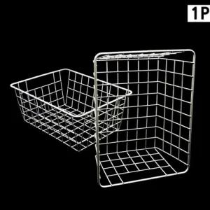 수납용 철제 북유럽 정리 바스켓 감성-흰색 바구니