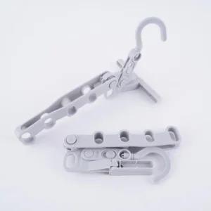 공간 절약 여행용 휴대용 5구 접이식 수납 벽걸이 옷걸이