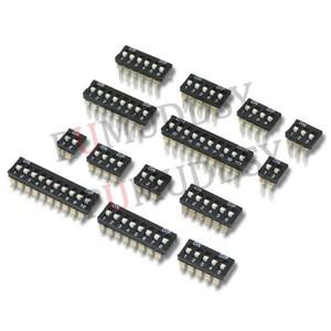 5PCS 2.54mm 피치 슬라이드 스위치 1P 2P 3P 4P 5P 6P 8P SMD DIP 블랙 스냅 골드 도금 피트 토글