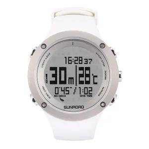 호환 SUNROAD 전문 다이빙 시계 만보계 고도계 기압계 나침반 5ATM 방수 세르비아 해안 수상 스포츠 FR730