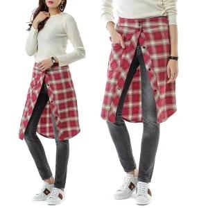 [골든구스] GGDB패치 셔츠스커트 워싱진/G31WP063 A3