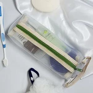 메쉬파우치 망사 소품 세면도구 소분용 가방 M사이즈 예쁜파우치 이너백