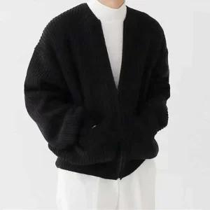 [라일리의류] Rly 간절기 남자 출근 룩 데일리 코디 집업 가디건