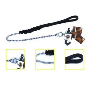 꽈배기 롱 체인리드줄(블랙) - 라지 개줄