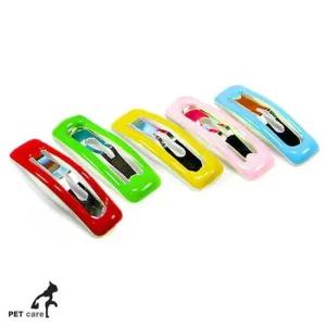 문펫 총20개입 5색x4쌍 똑딱이 사각 1판 애견 강아지방울