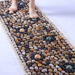 발지압매트 천연 자갈 매트 지압기 투명 베란다 순환 찜질방 돌멩이 지압판 담요 발판